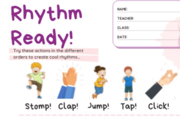 Rhythm Ready 2 - Body Percussion Worksheet