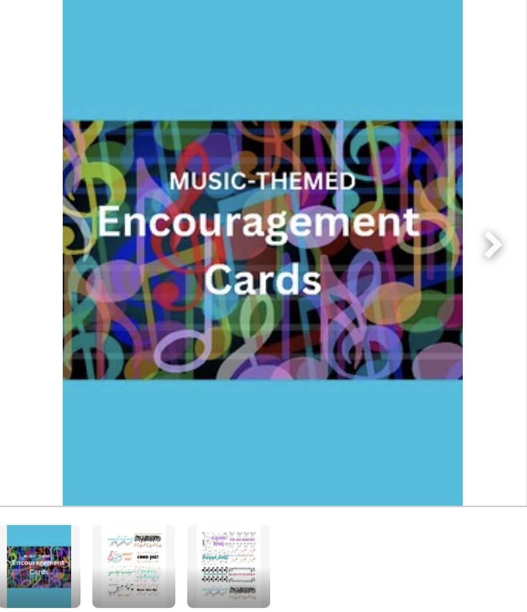 Music-themed Encouragement/Reward Cards