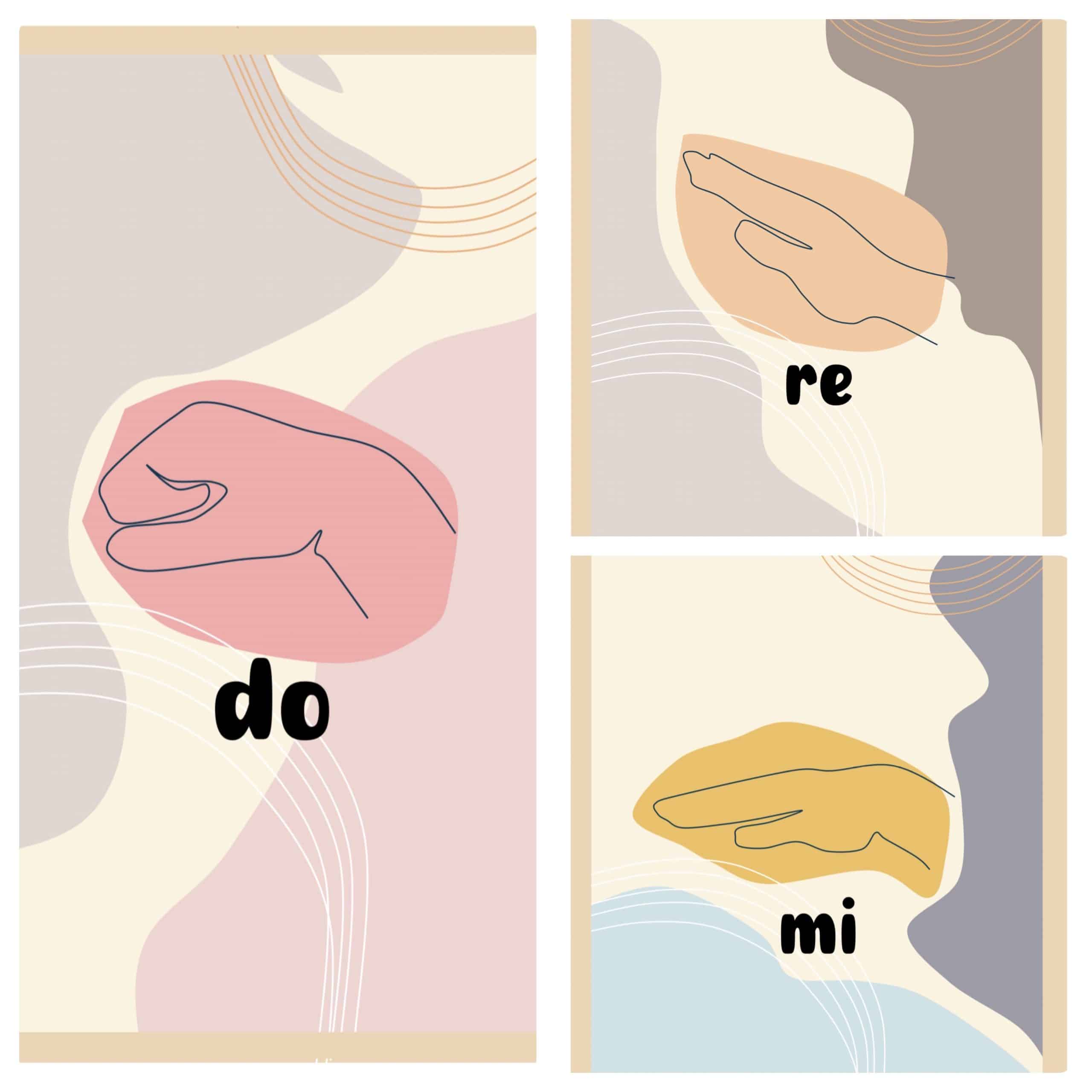 Solfège Handsigns | Minamilist, Boho Series | Display Poster