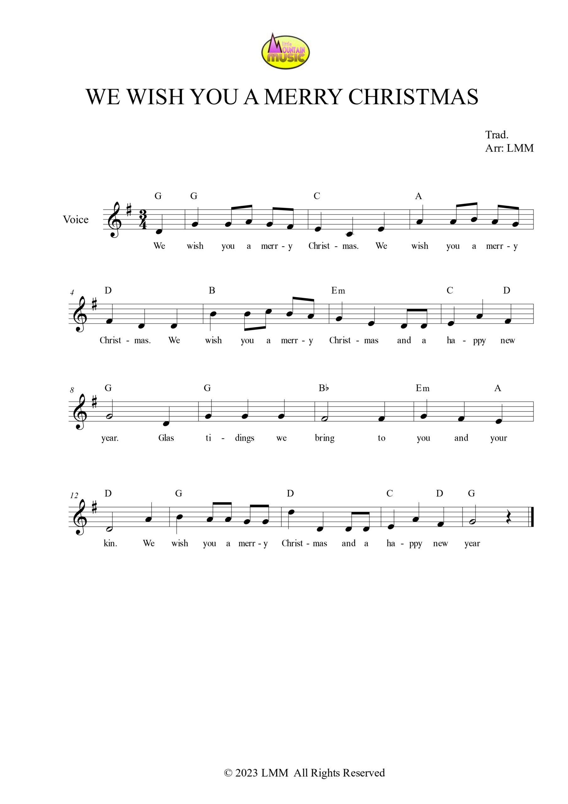 CAROLS AND SONGS FOR CHRISTMAS